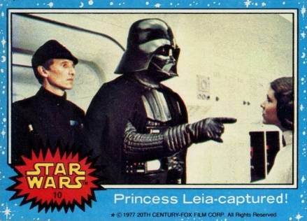 1977 Star Wars Princess Leia - captured! #10 Non-Sports Card