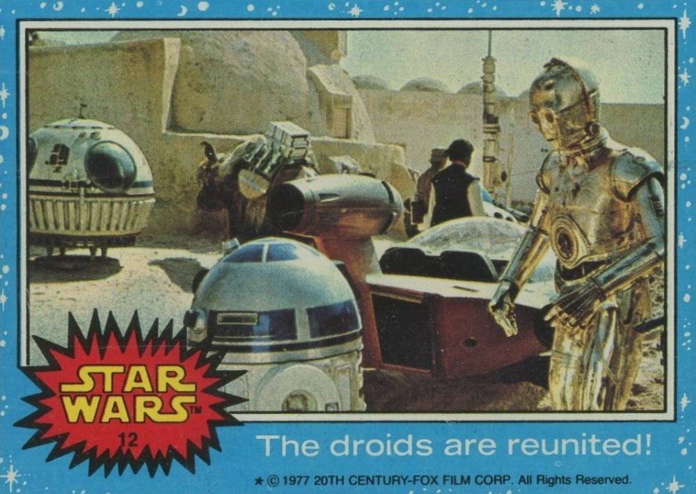 1977 Star Wars The droids are reunited! #12 Non-Sports Card