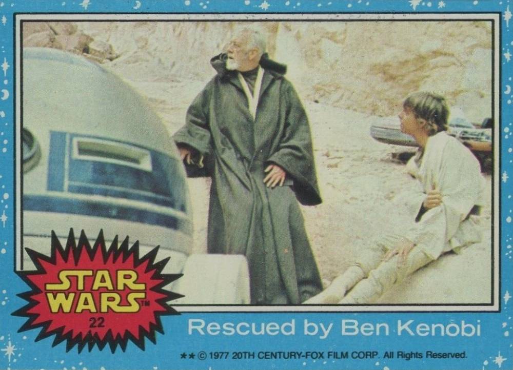 1977 Star Wars Rescued by Ben Kenobi #22 Non-Sports Card