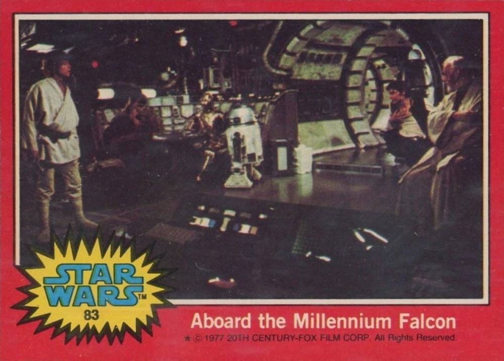 1977 Star Wars Aboard the Millennium Falcon #83 Non-Sports Card