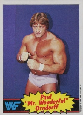 1985 Topps WWF Paul (Mr. Wonderful) Orndorff #5 Other Sports Card