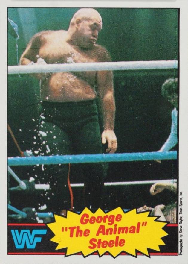 1985 Topps WWF George (The Animal) Steele #21 Other Sports Card