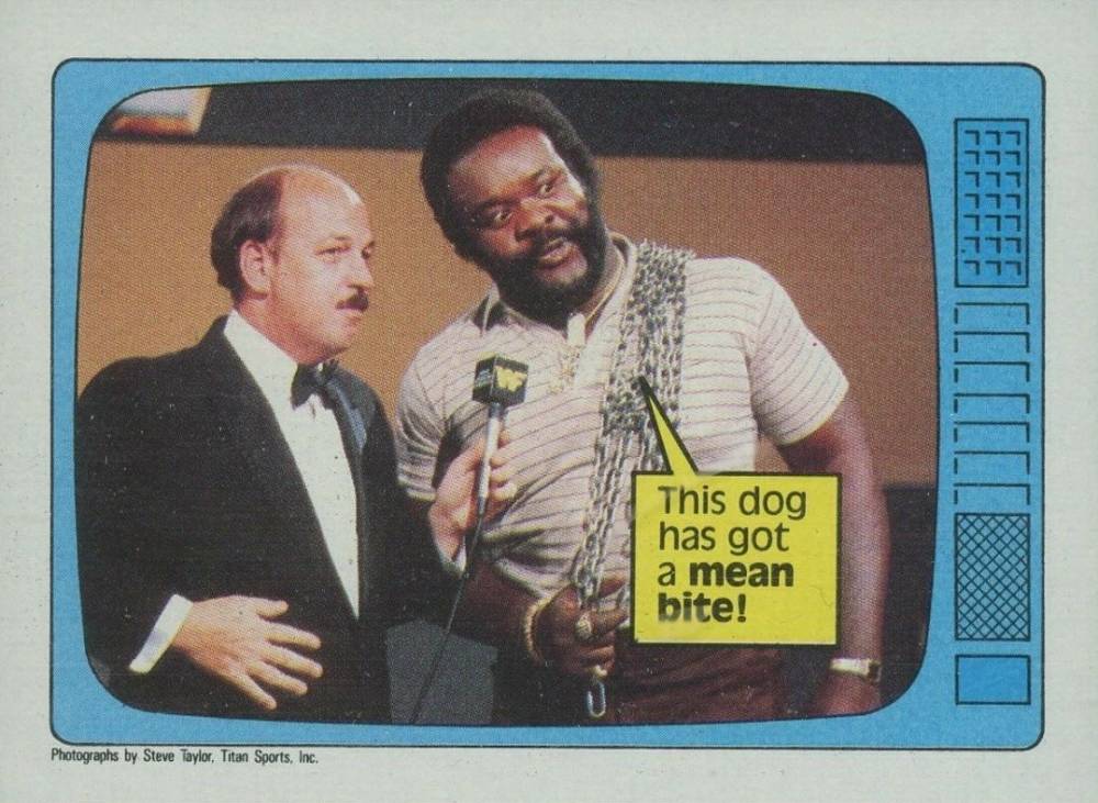 1985 Topps WWF Mean Gene & Junkyard Dog Speak #58 Other Sports Card