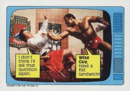 1985 Topps WWF Roddy Piper & Rocky Johnson Speak #59 Other Sports Card
