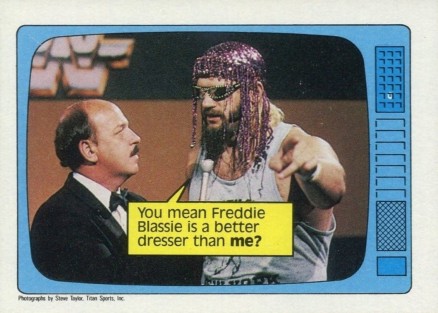 1985 Topps WWF Mean Gene & Jesse Ventura Speak #62 Other Sports Card