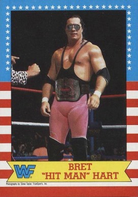 1987 Topps WWF Bret (Hitman) Hart #1 Boxing & Other Card