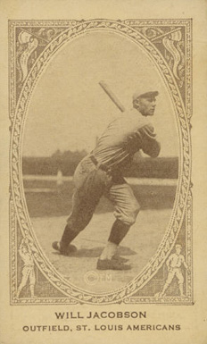 1922 Strip Card Will Jacobson # Baseball Card