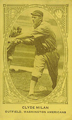 1922 Strip Card Clyde Milan # Baseball Card