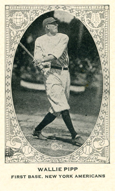 1922 Strip Card Wallie Pipp # Baseball Card