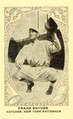 1922 Strip Card Frank Snyder # Baseball Card