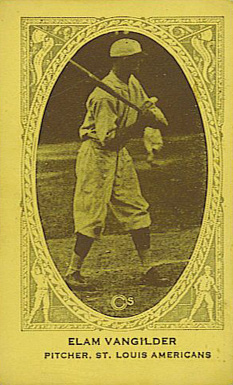 1922 Strip Card Elam Vangilder # Baseball Card