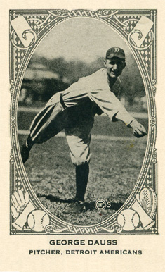 1922 Strip Card George Dauss # Baseball Card