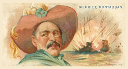 1888 Allen & Ginter Pirates of the Spanish Main Sieur De Montauban #24 Non-Sports Card