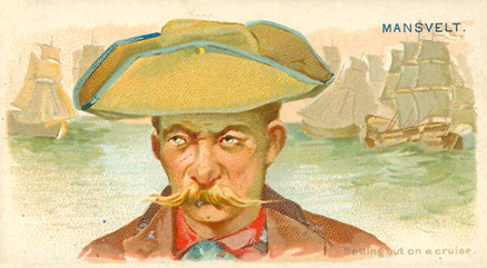 1888 Allen & Ginter Pirates of the Spanish Main Mansvelt #41 Non-Sports Card