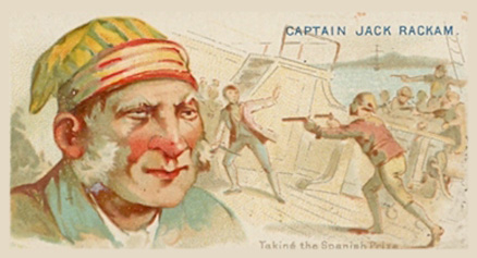 1888 Allen & Ginter Pirates of the Spanish Main Captain Jack Rackam #42 Non-Sports Card