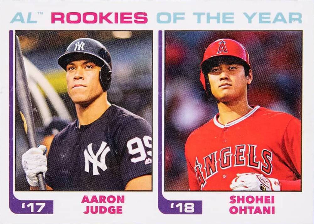 2018 Topps Throwback Thursday Aaron Judge/Shohei Ohtani #238 Baseball Card
