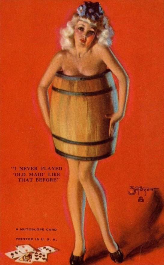 1945 Mutoscope Artist Pin-Up Girls I Never Played Old Maid Like That # Non-Sports Card