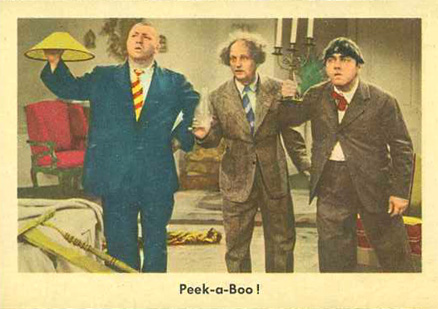 1959 The 3 Stooges Peek-A-Boo! #21 Non-Sports Card