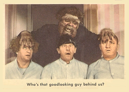 1959 The 3 Stooges Who's That Goodlooking Guy Behind Us? #35 Non-Sports Card