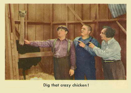 1959 The 3 Stooges Dig That Crazy Chicken! #45 Non-Sports Card