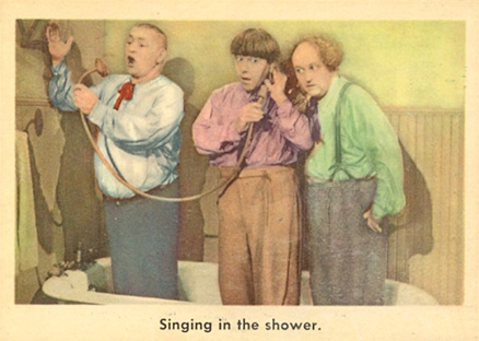 1959 The 3 Stooges Singing In The Shower #46 Non-Sports Card