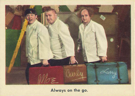 1959 The 3 Stooges Always On The Go #49 Non-Sports Card