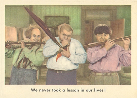1959 The 3 Stooges We Never Took A Lesson In Our Lives! #61 Non-Sports Card