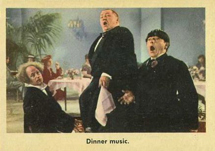 1959 The 3 Stooges Dinner Music #65 Non-Sports Card