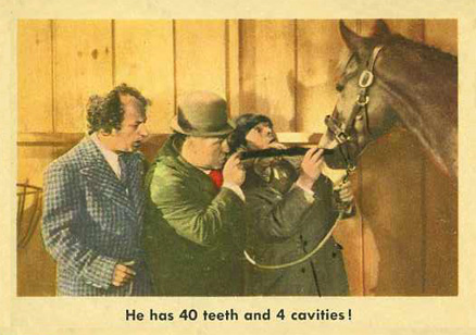 1959 The 3 Stooges He Has 40 Teeth And 4 Cavities! #66 Non-Sports Card