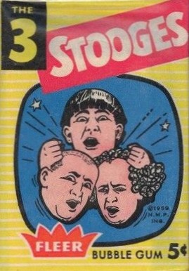 1959 The 3 Stooges Wax Pack 5 Cents #WP5 Non-Sports Card