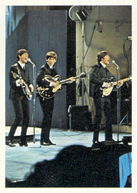 1964 Beatles Color John, Paul and George perfoming #37 Non-Sports Card