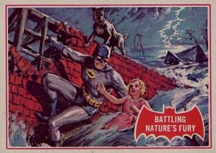 1966 Batman A Series Battling Nature's Fury #23A Non-Sports Card