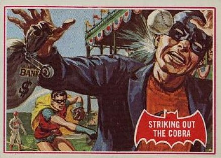 1966 Batman A Series Striking Out the Cobra #27A Non-Sports Card