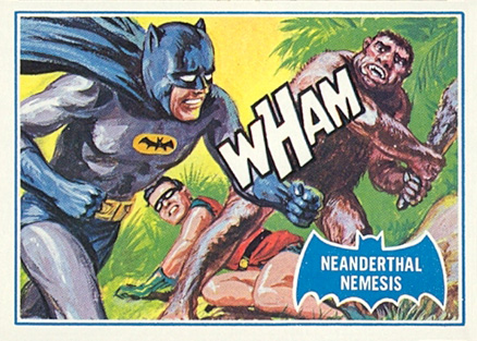 1966 Batman B Series Puzzle Back Neanderthal Nemesis #14B Non-Sports Card