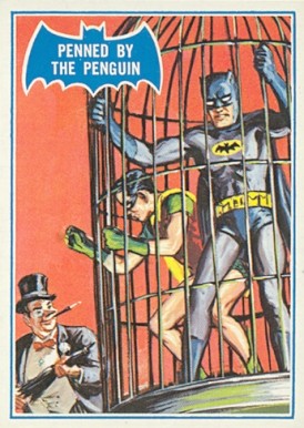 1966 Batman B Series Puzzle Back Penned by the Penguin #16B Non-Sports Card