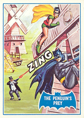 1966 Batman B Series Puzzle Back The Penguin's Prey #18B Non-Sports Card