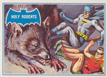 1966 Batman B Series Puzzle Back Holy Rodents #35B Non-Sports Card