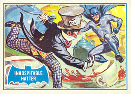 1966 Batman B Series Puzzle Back Inhospitable Hatter #42B Non-Sports Card