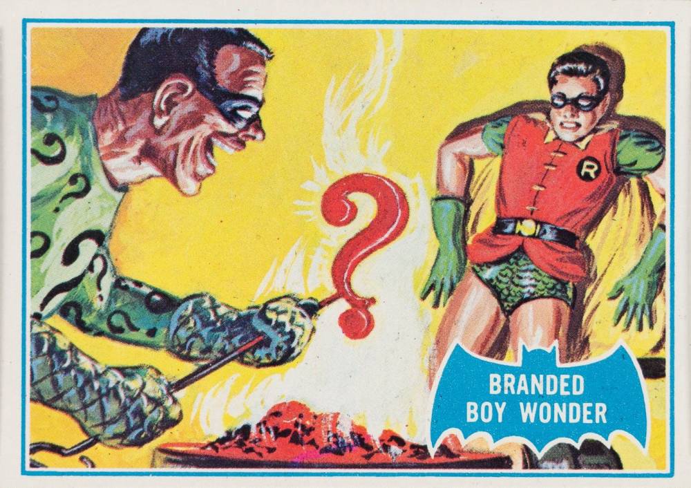 1966 Batman B Series Puzzle Back Branded Boy Wonder #4B Non-Sports Card
