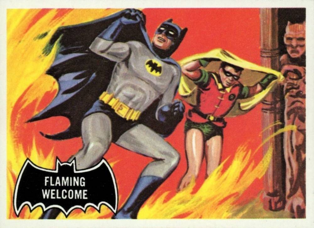 1966 Topps Batman Flaming Welcome #51 Non-Sports Card