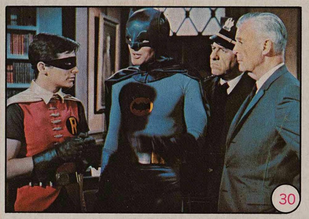 1966 Batman Color Photo Batman/Robin/Commissioner/Captain #30 Non-Sports Card