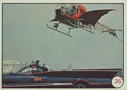 1966 Batman Color Photo Bat-Copter #36 Non-Sports Card