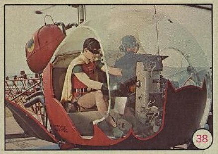1966 Batman Color Photo Bat-Copter #38 Non-Sports Card