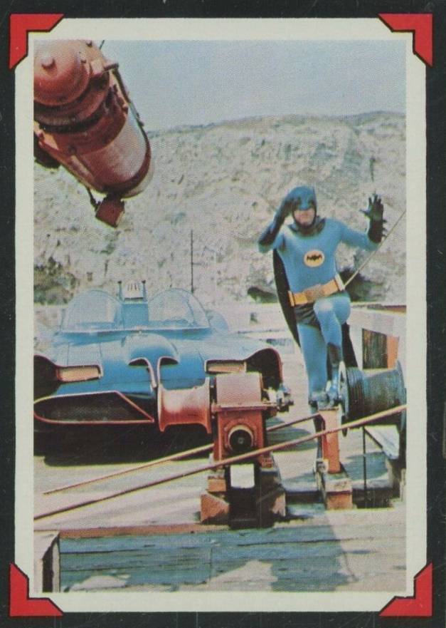 1966 Batman Riddler Back A Desperate Leap #24 Non-Sports Card