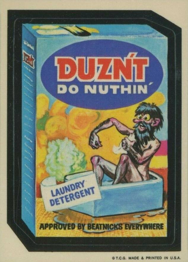 1973 Topps Wacky Packs 1st Series Duzn't Detergent # Non-Sports Card
