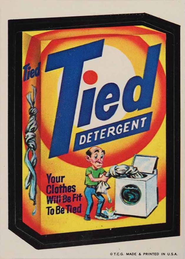 1973 Topps Wacky Packs 1st Series Tied Detergent # Non-Sports Card
