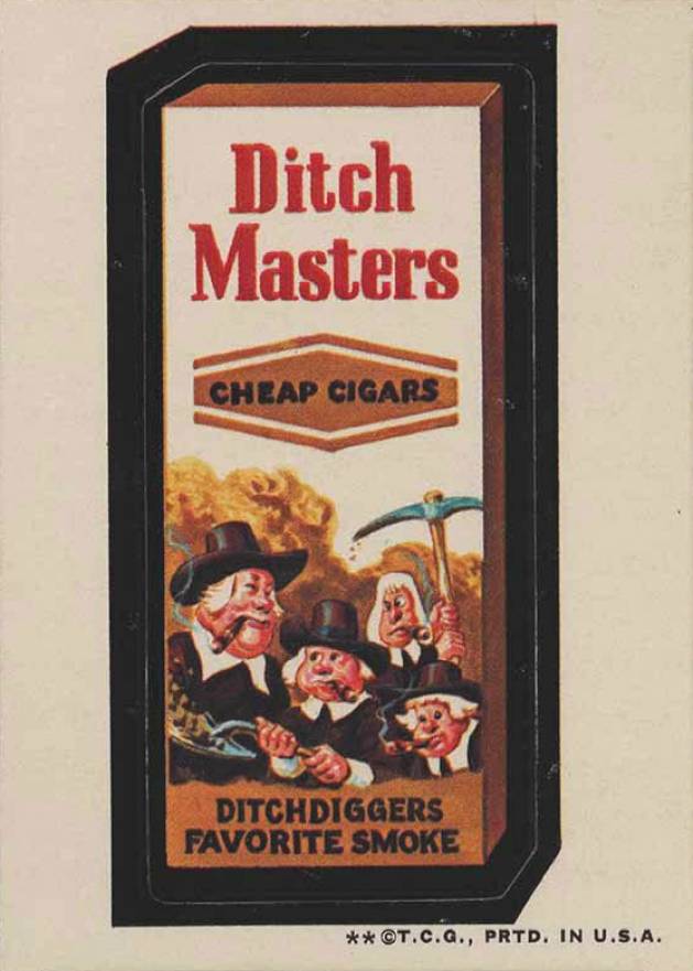 1973 Topps Wacky Packs 2nd Series Ditch Masters # Non-Sports Card