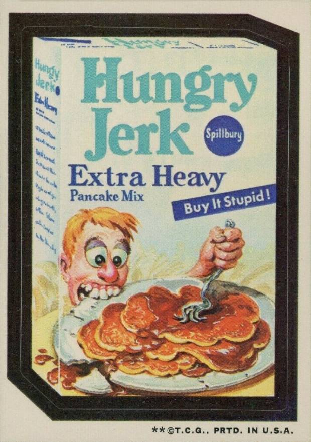 1973 Topps Wacky Packs 3rd Series Hungry Jerk #21 Non-Sports Card