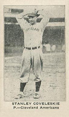 1922 Strip Card Stanley Coveleskie # Baseball Card