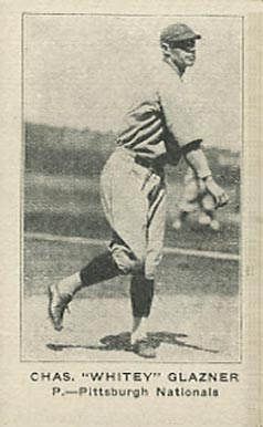 1922 Strip Card Chas. "Whitey" Glazner # Baseball Card